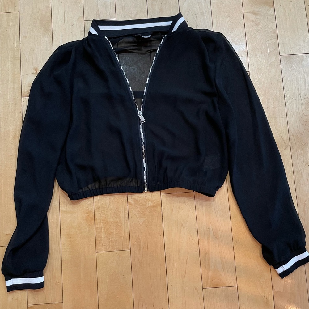 Mesh Cropped Jacket